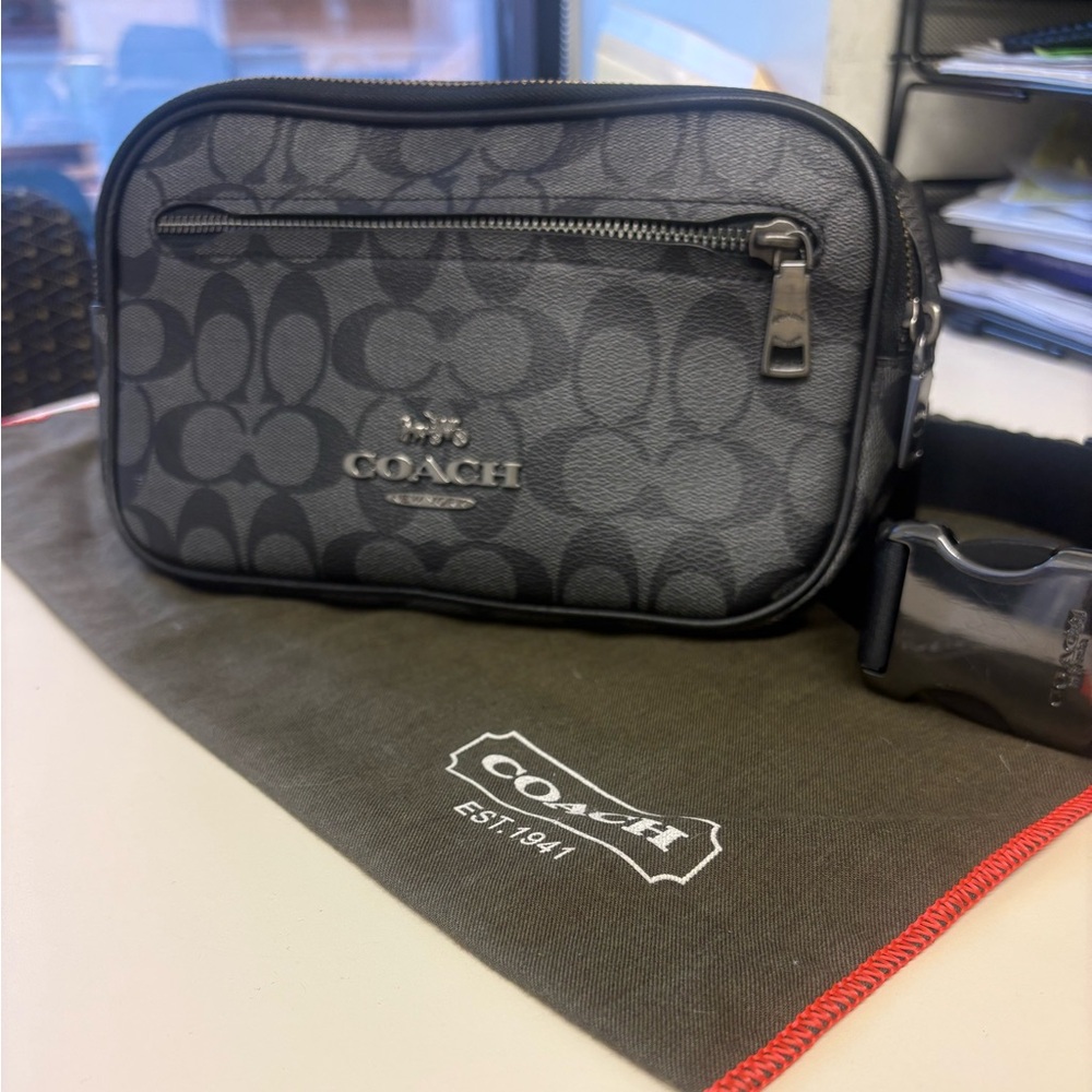 Coach Charcoal Signature Crossbody